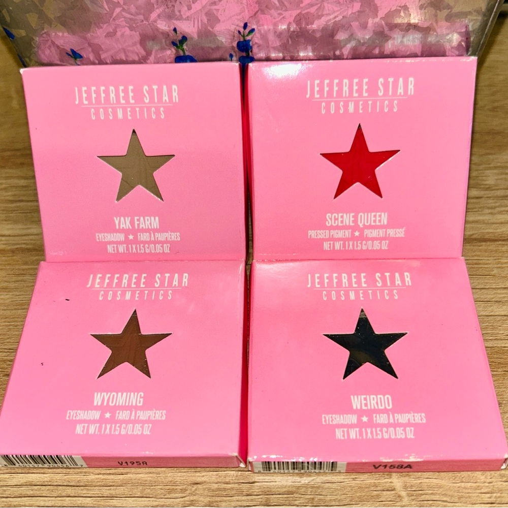 4 Palettes! Jeffree Star Cosmetics Eye Shadow Artistry Singles.